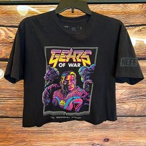 VINTAGE GEARS OF WAR CROPPED TEE